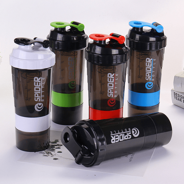 Spider protein shaker bottles