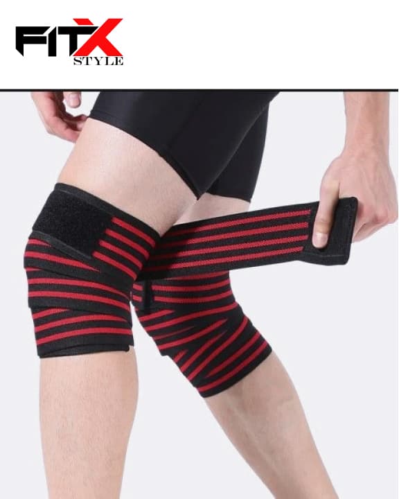 Knee Wraps for Weightlifting – Elastic Support & Custom Fit - 1 Pcs 
