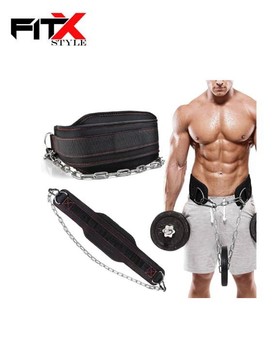 Weighted Dip Belt with Steel Chain – Heavy Duty Gym Belt for Dips & Pull-Ups